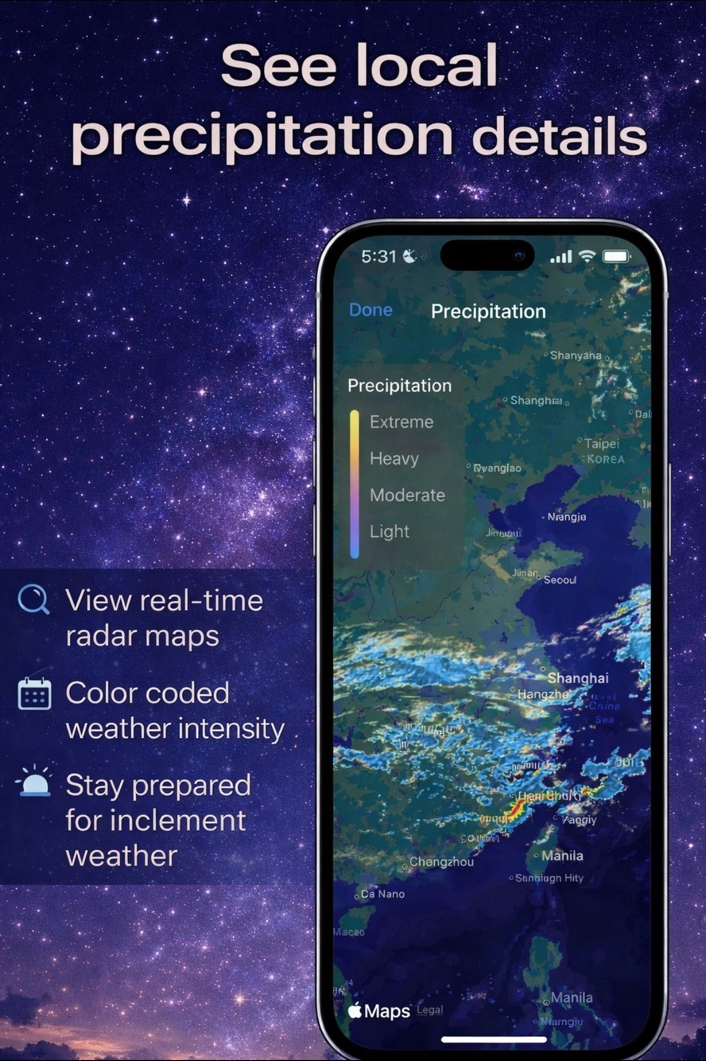 See local precipitation details screenshot